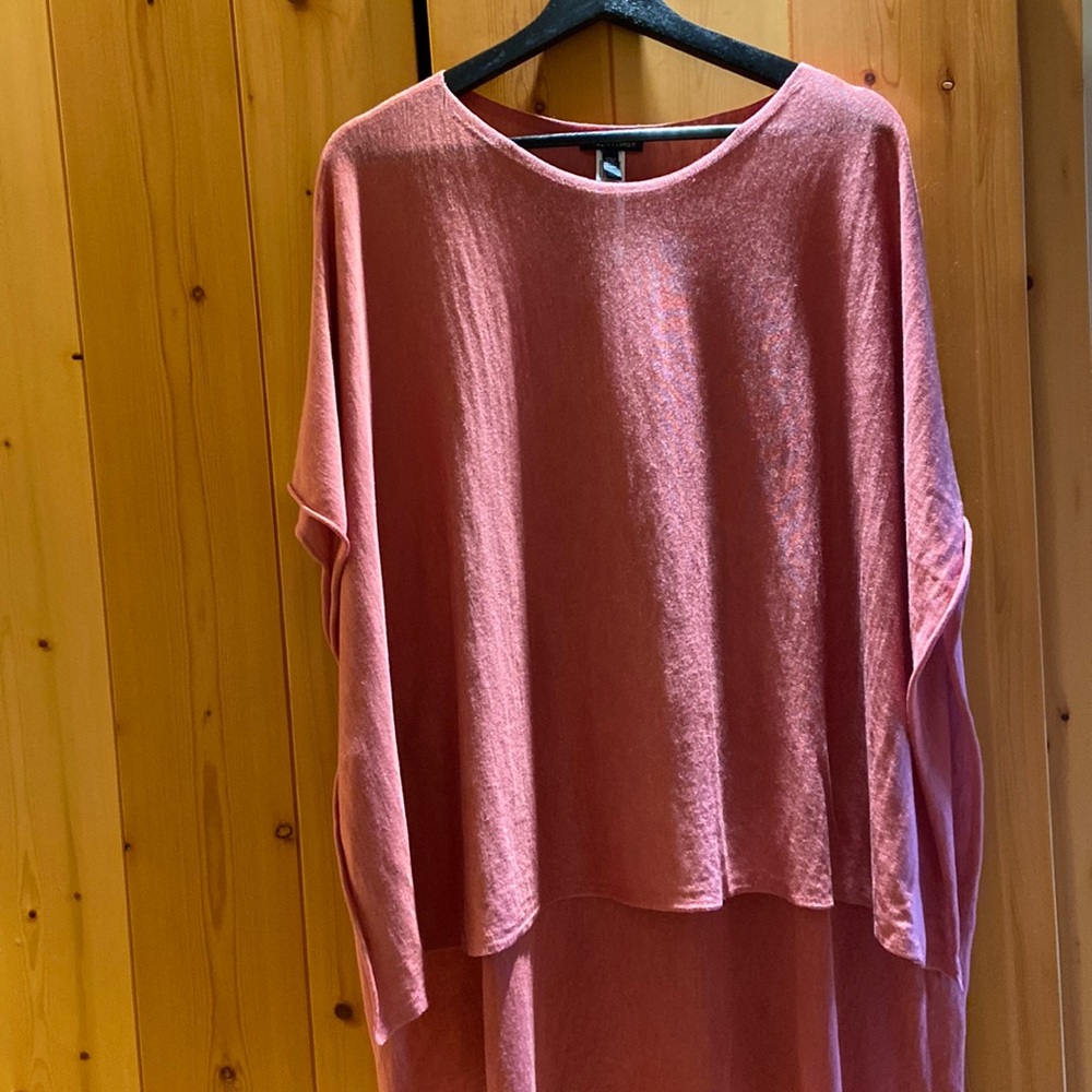 Eileen Fisher cotton linen travel wrap